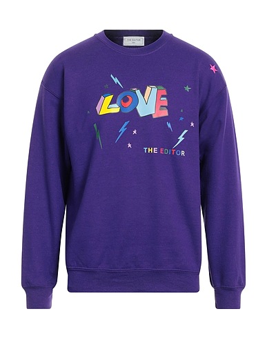 THE EDITOR Felpa Viola 50% Cotone, 50% Poliestere