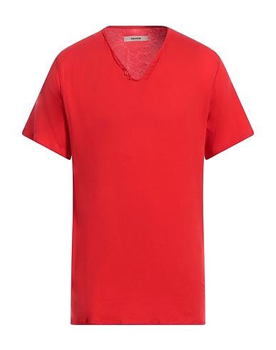 ZADIG&VOLTAIRE Basic T-Shirt Tomatenrot 100% Baumwolle