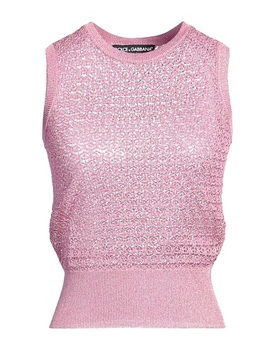 DOLCE&GABBANA Pullover Rosa 77% Viskose, 23% Metallisiertes Polyester