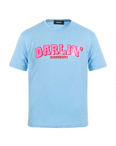 DSQUARED2 T-shirt Light blue 100% Cotton