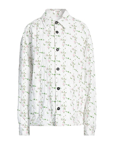 PHILOSOPHY di LORENZO SERAFINI Floral shirts & blouses White 100% Cotton