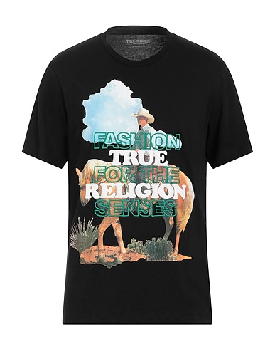 TRUE RELIGION T-shirt Black 100% Cotton