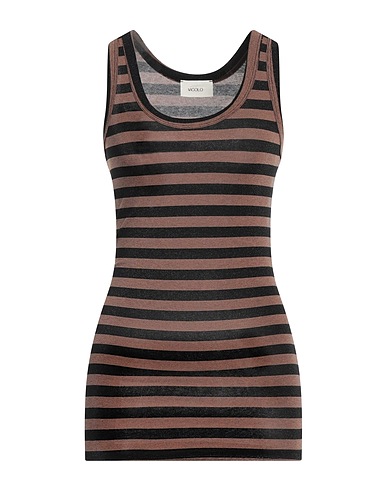 VICOLO Top Brown 63% Viscose, 33% Metal, 4% Elastane