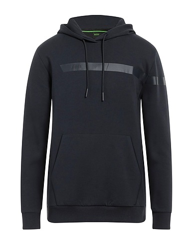 BOSS Hooded sweatshirt Midnight blue 95% Cotton, 5% Elastane
