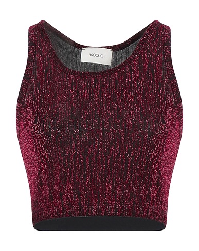 VICOLO Top Fuchsia 95% Polyester, 5% Elastane