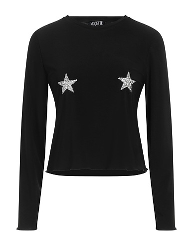 MOQÈTTE T-shirt Black 100% Polyester
