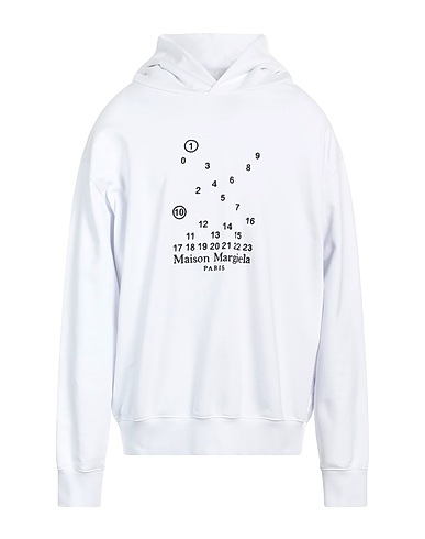 MAISON MARGIELA Hoodie Weiß 100% Baumwolle