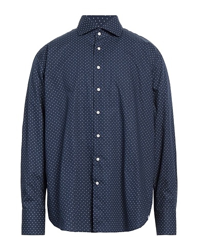 ARTIGIANO ASONI Patterned shirt Midnight blue 100% Cotton