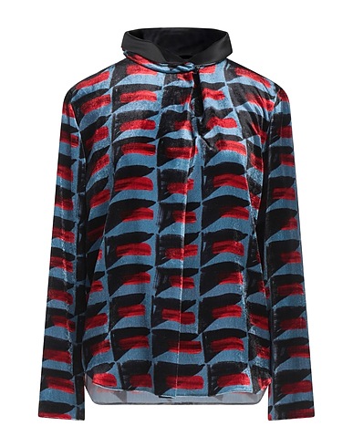 EMPORIO ARMANI Top Slate blue 82% Viscose, 18% Silk, Polyester