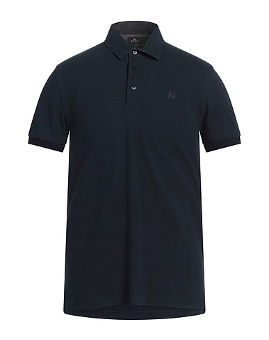 ETRO Polo shirt Midnight blue 100% Cotton