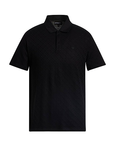 EMPORIO ARMANI Polo shirt Black 100% Cotton