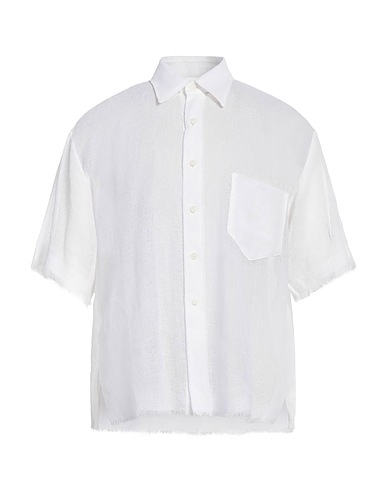 KARMUEL YOUNG Camicia tinta unita Bianco 100% Poliestere