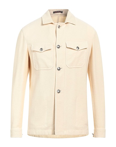 THE GIGI Solid color shirt Beige Cotton, Linen
