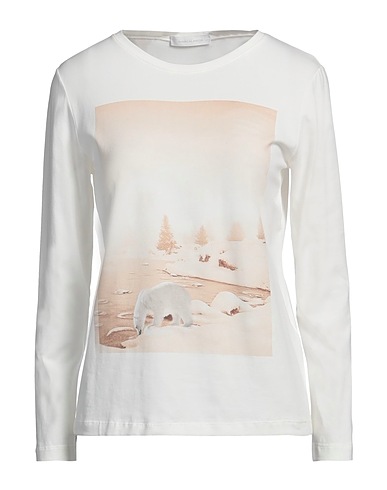 BIANCALANCIA T-shirt White 94% Cotton, 6% Elastane