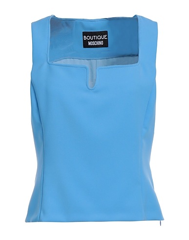 BOUTIQUE MOSCHINO Top Light blue 100% Polyester