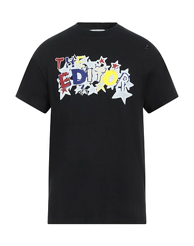 THE EDITOR T-Shirt Schwarz 100% Baumwolle