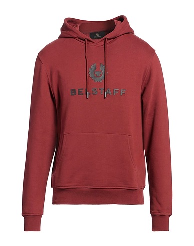 BELSTAFF Hooded track jacket  Burgundy 100% Cotton, Elastane
