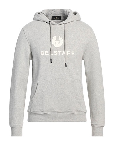 BELSTAFF Hooded sweatshirt Light grey 100% Cotton, Elastane