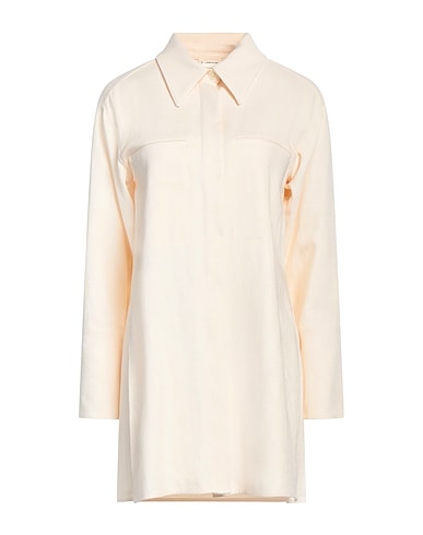 BY MALENE BIRGER Solid color shirts & blouses Ivory 91% Viscose, 8% Polyester, 1% Elastane