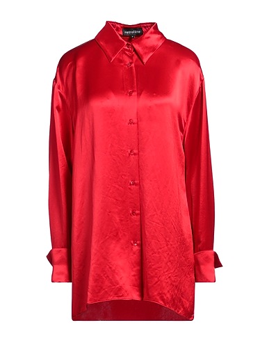 RETROFÊTE Solid color shirts & blouses Red 76% Acetate, 24% Polyester