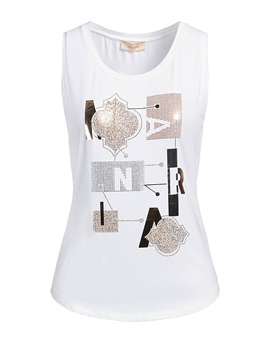 MARANI JEANS Vest White 90% Viscose, 10% Elastane