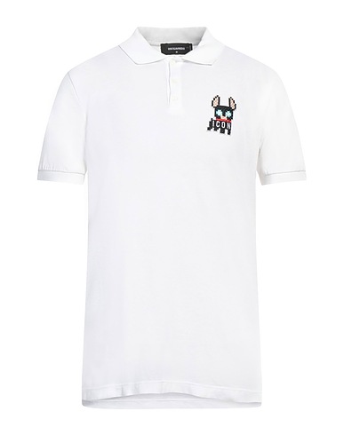 DSQUARED2 Polo shirt White 100% Cotton