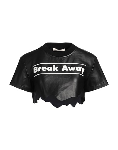 SSHEENA Top Black 100% Leather
