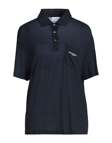 EMPORIO ARMANI ポロシャツ ミッドナイトブルー テンセル 60% / レーヨン 40%