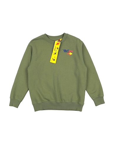 OFF-WHITE™ KIDS Sweatshirt Military green 100% Cotton, Elastane