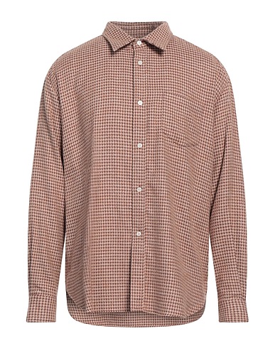 PALMES Camicia fantasia Marrone 100% Cotone