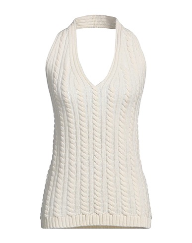 ERIKA CAVALLINI Top Ivory 80% Wool, 20% Polyamide