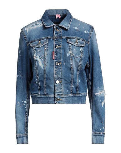 DSQUARED2 Giubbotto jeans Blu 97% Cotone, 3% Elastan, Poliestere
