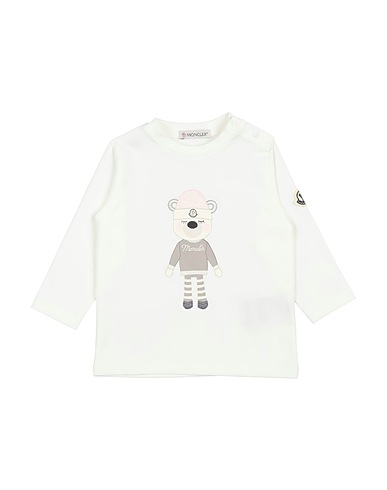 MONCLER T-shirt Ivory 92% Cotton, 8% Elastane