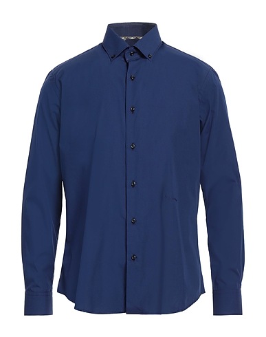 AQUASCUTUM ACTIVE Solid colour shirt Blue 100% Cotton