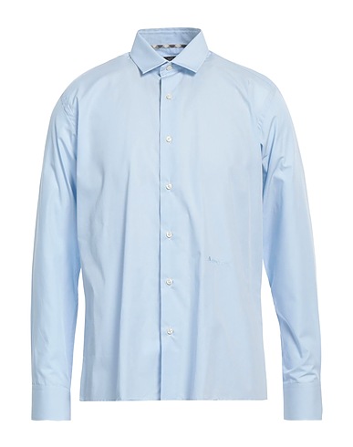 AQUASCUTUM ACTIVE Solid colour shirt Sky blue 100% Cotton