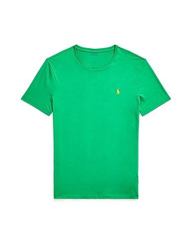 POLO RALPH LAUREN Basic T-Shirt CUSTOM SLIM FIT JERSEY CREWNECK T-SHIRT
 Grün 100% Baumwolle
