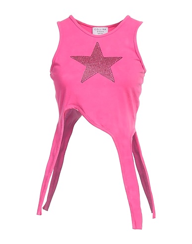 COLLINA STRADA Top Fuchsia 100% Recycled cotton