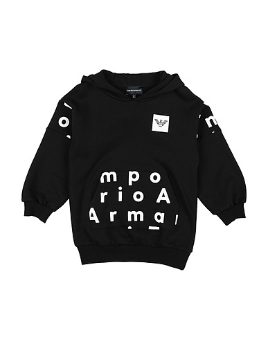 EMPORIO ARMANI Sweatshirt Black 100% Cotton, Elastane