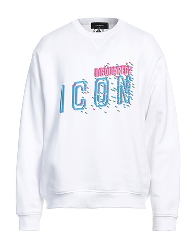 DSQUARED2 Sweatshirt White 100% Cotton, Elastane