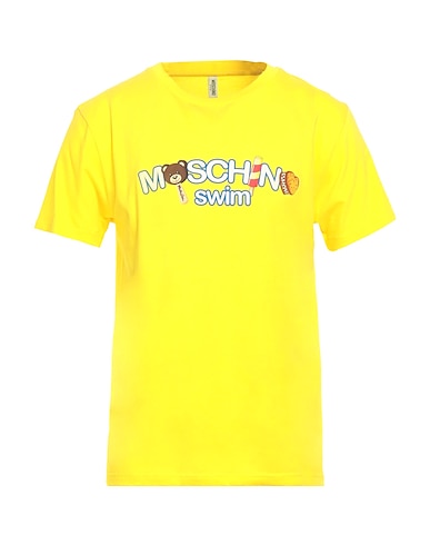 MOSCHINO T-shirt Giallo 100% Cotone