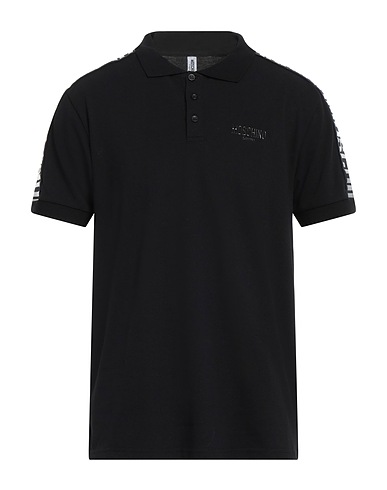MOSCHINO Polo Nero 100% Cotone
