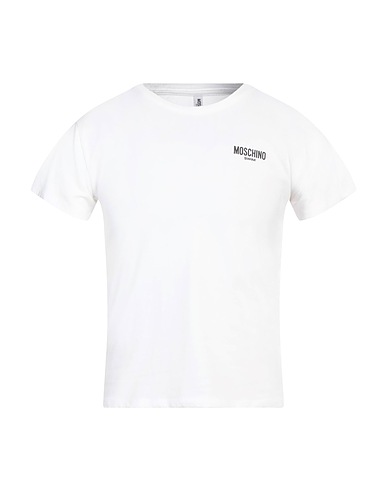 MOSCHINO Basic T-Shirt White 94% Cotton, 6% Elastane