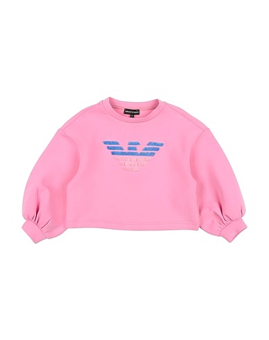EMPORIO ARMANI Sweatshirt Pink 76% Cotton, 18% Polyester, 6% Elastane