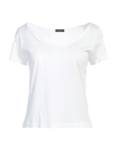 CRUCIANI Basic T-Shirt White 100% Cotton