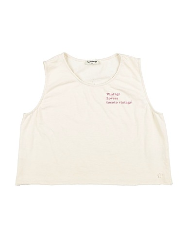 TOCOTO VINTAGE T-shirt Ivory 100% Organic cotton