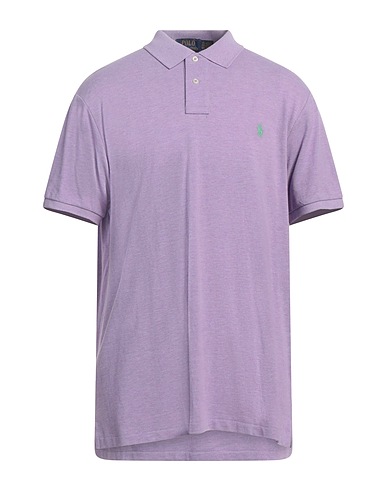 POLO RALPH LAUREN Polo shirt SLIM FIT MESH POLO SHIR Mauve 100% Cotton
