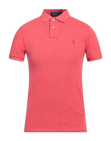 POLO RALPH LAUREN Poloshirt CUSTOM SLIM FIT MESH POLO SHIRT
 Lachs 100% Baumwolle