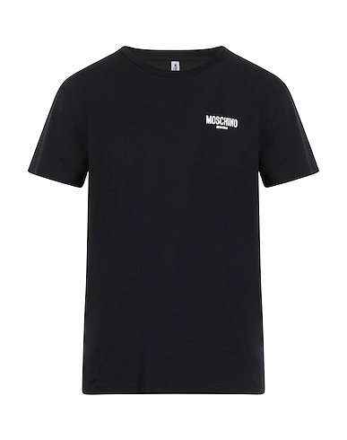 MOSCHINO Basic T-shirt Black 94% Cotton, 6% Elastane