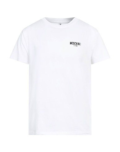 MOSCHINO Basic T-shirt White 94% Cotton, 6% Elastane