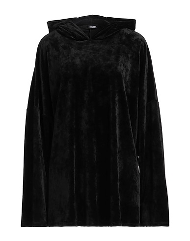 BABEL Hooded track jacket  Black 95% Polyester, 5% Elastane